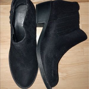 Black Booties Suede